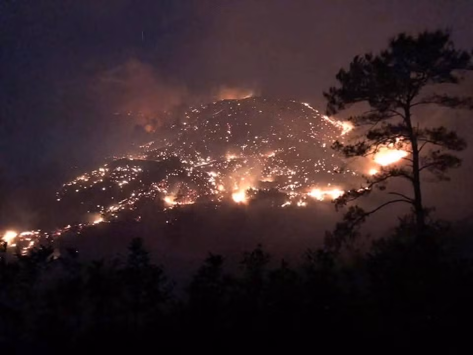 Quang Ninh huy dong hang tram nguoi dap 2 vu chay rung trong dem