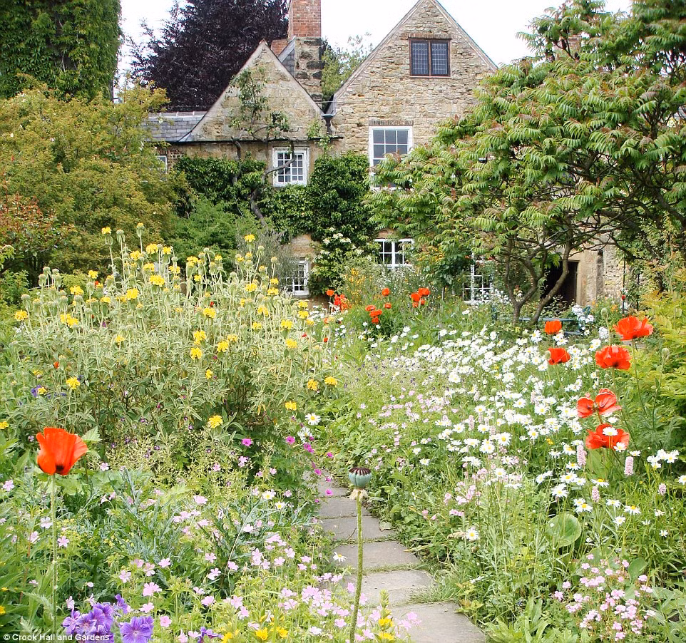 Vườn Crook Hall cách thành phố Durham không xa.