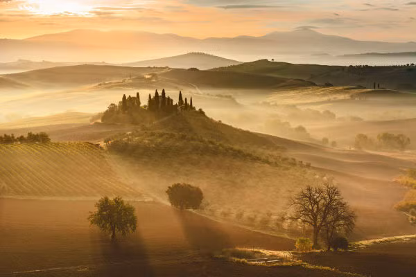 Nhiếp ảnh gia Giovanni Modesti đã ghi lại bức ảnh du lịch chụp tại Tuscany, Italy, để dự giải.