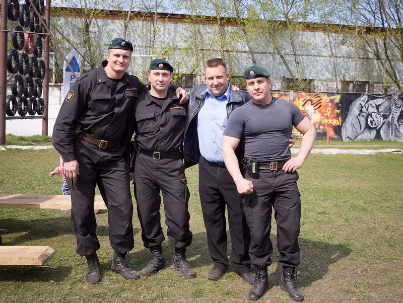 Những người lính đặc nhiệm Spetsnaz Nga trong một bức ảnh chụp chung.