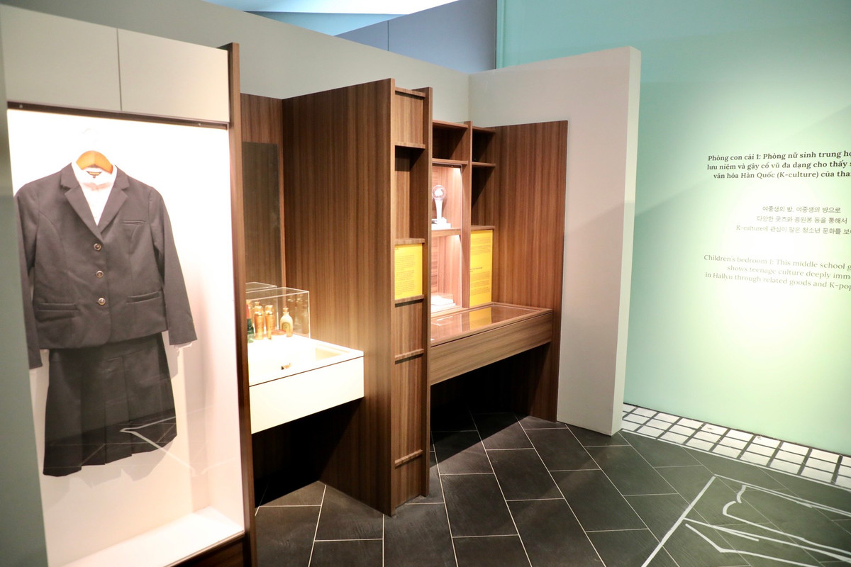 Không gian đặc trưng trong căn phòng của nữ sinh Hàn Quốc thời hiện đại.