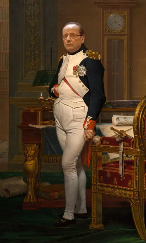 “Hoàng đế Napoleon Bonaparte”, Tổng thống Pháp Francois Hollande.