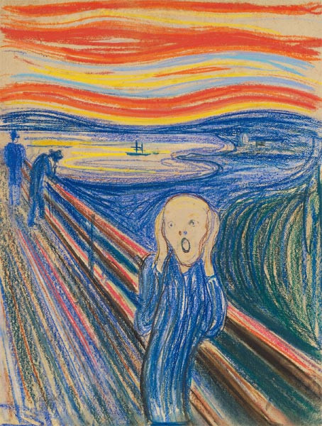 Trong bức tranh The Scream (tạm dịch: “Tiếng thét”) của danh họa lừng danh Edvard Munch (Na Uy), bầu trời được vẽ màu đỏ. Màu sắc bầu trời này được cho là xuất phát từ vụ phun trào núi lửa Krakatoa ở Indonesia.