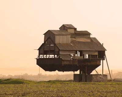 Ngôi nhà nổi ở Ukraine.