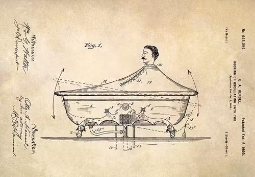 Bồn tắm tự động bắn tóe nước gột rửa cơ thể cho người sử dụng.