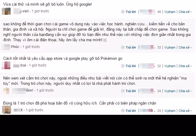 Theo quan điểm của độc giả Hạnh Vũ thì: "Hành động chỉnh sửa địa điểm trên bản đồ để thuận lợi cho việc chơi game nhanh lên level là một việc làm thể hiện sự nông cạn và ngu ngốc. Nó cũng đồng nghĩa với việc bạn phá hoại công sức, tài sản của một tập thể để phục vụ mục đích cá nhân. Hành động này cần được lên án và ngăn chặn ngay trước khi tạo ra những hậu quả tồi tệ hơn".