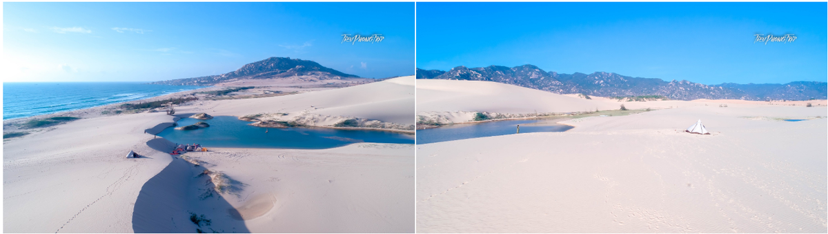 Nằm cách trung tâm thành phố Phan Rang - Tháp Chàm khoảng 30km, Mũi Dinh (thuộc địa phận xã Phước Dinh, huyện Thuận Nam, tỉnh Ninh Thuận) là địa điểm du lịch hấp dẫn đông đảo các tín đồ ưa xê dịch tới trải nghiệm, khám phá nhờ sở hữu cảnh quan thiên nhiên hoang sơ tuyệt đẹp “có một không hai”. (Ảnh: Tiểu Phong) 
