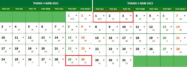 Giỗ Tổ Hùng Vương và 30/4 - 1/5, người lao động được nghỉ bao ngày? Gio To Hung Vuong va 30/4 - 1/5, nguoi lao dong duoc nghi bao ngay?