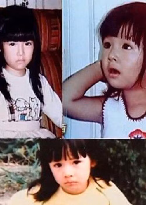 Lâm Tâm Như hồi nhỏ sở hữu gương mặt đáng yêu. Do sinh ra trong gia đình bố mẹ ly hôn nên cô độc lập từ bé. Ảnh: 163