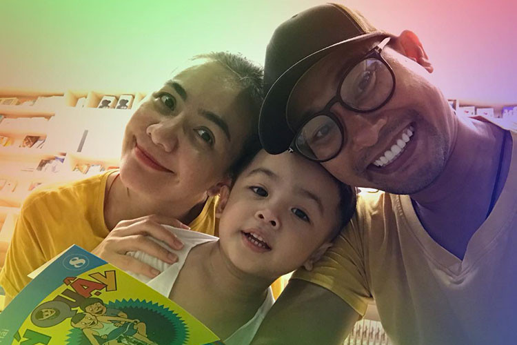 Hiện tại, tổ ấm của Huỳnh Đông - Ái Châu có thêm cậu con trai tuổi 4 tuổi kháu khỉnh.