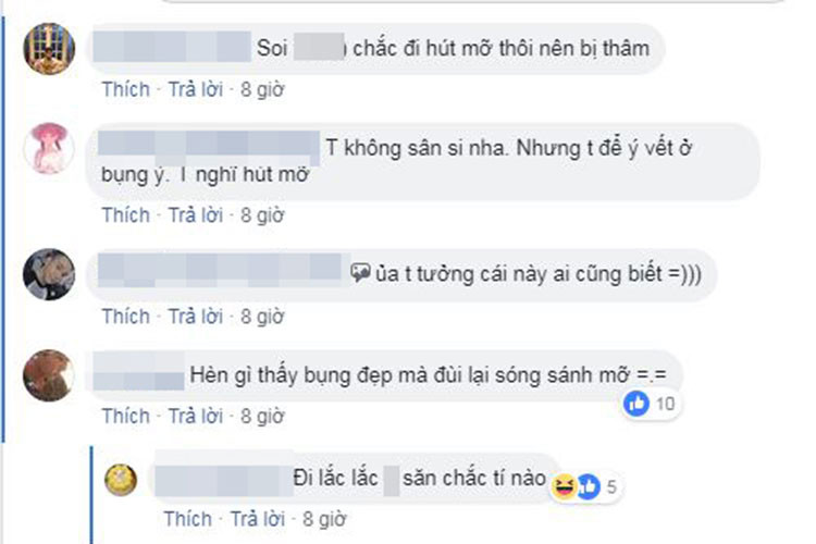 Một số cư dân mạng đặt nghi vấn người đẹp sinh năm 1995 nâng ngực, hút mỡ để có vóc dáng hoàn hảo. Ảnh: Ngôi sao