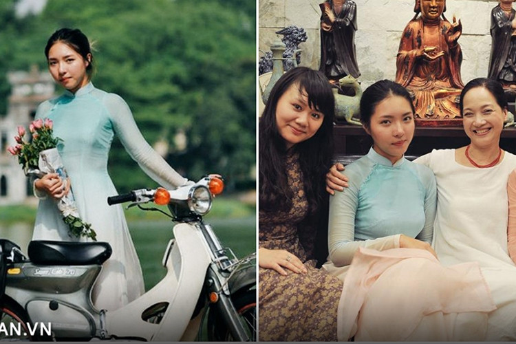 Lam Khê là con gái lớn của NSND Lê Khanh. Em càng lớn càng xinh đẹp giống như mẹ. Ảnh: Yan