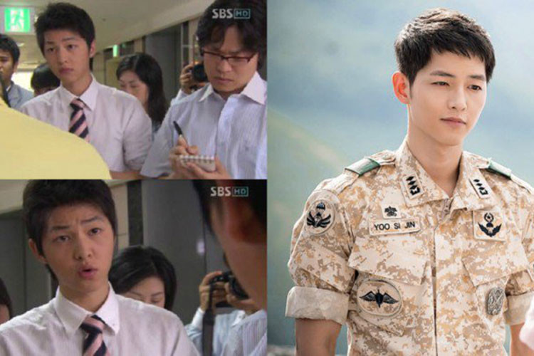 Hình ảnh thời mới bước vào nghề và khi đóng phim "Hậu duệ mặt trời" của Song Joong Ki không có nhiều sự khác biệt. Ảnh: VTV