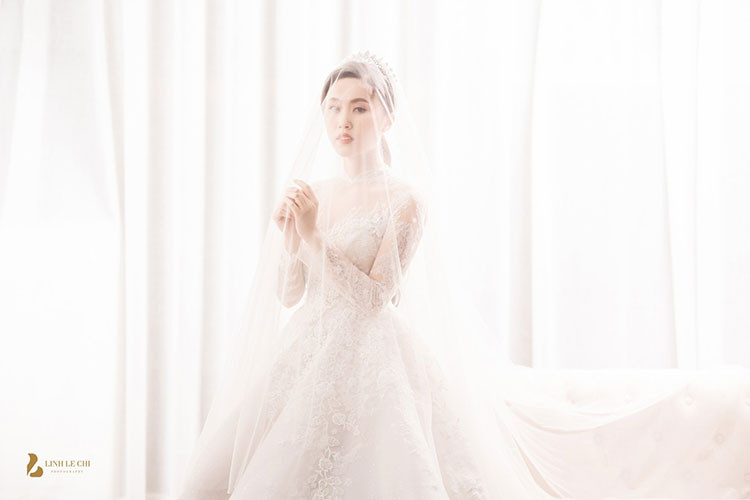 Vợ sắp cưới của Trung Hiếu đẹp lộng lẫy trong bộ ảnh cưới. Ảnh: Lê Chí Linh