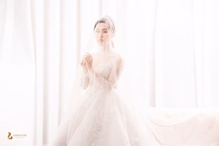 Vợ sắp cưới của Trung Hiếu đẹp lộng lẫy trong bộ ảnh cưới. Ảnh: Lê Chí Linh