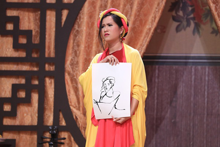 Lâm Vỹ Dạ thực sự tỏa sáng trong vai trò phó phòng của gameshow "Ơn giời, cậu đây rồi". Ảnh: Đất Việt