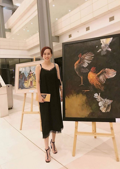 Xinh đẹp không kém một hot girl, Thu Hà nhận được sự chú ý của nhiều cư dân mạng. Ảnh: Ngôi sao