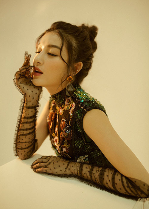 Trong cuộc phỏng vấn trên Tiền Phong, Huyền My khẳng định hiện tại, cô không yêu ai cả nhưng không quá chờ đợi. Ảnh: Ngôi sao