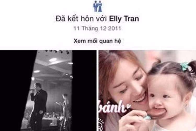 Người đàn ông bí ẩn này vốn từng cập nhập trạng thái đã kết hôn với Elly Trần vào ngày 11/12/2011. Ảnh: Thể thao văn hóa