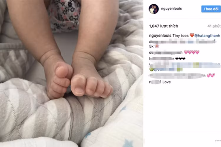 Dù giấu kín con gái và con trai nhưng vợ chồng Hà Tăng vẫn như bao ông bố bà mẹ khác cũng rất háo hức chia sẻ những điều đáng yêu về hai thiên thần nhỏ của mình.