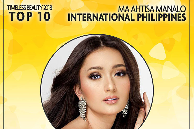 Ahtisa Manalo - đại diện của Philippines tại Hoa hậu Quốc tế.
