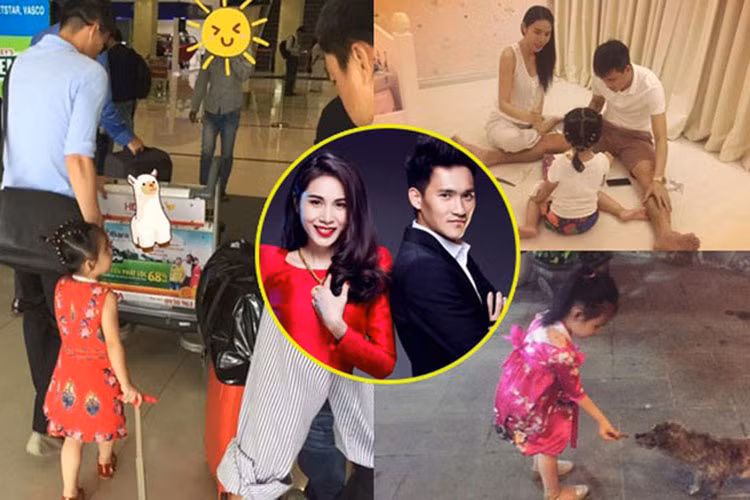 Bẵng một thời gian, con gái của cặp đôi sao Việt Công Vinh - Thủy Tiên đã cao hẳn.