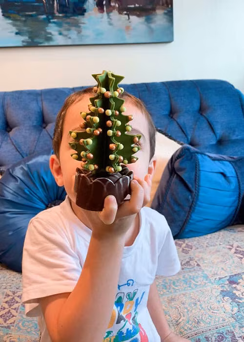 Con trai của Thu Minh năm nay được 4 tuổi. So sánh ảnh đầu năm và cuối năm, bé Gấu lớn nhanh như thổi.