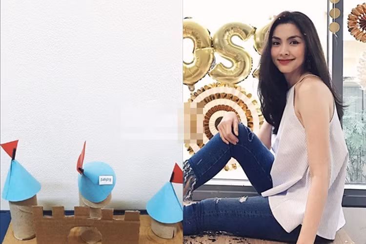 Hà Tăng cũng từng làm mô hình tường thành dành cho cậu con trai Richard.