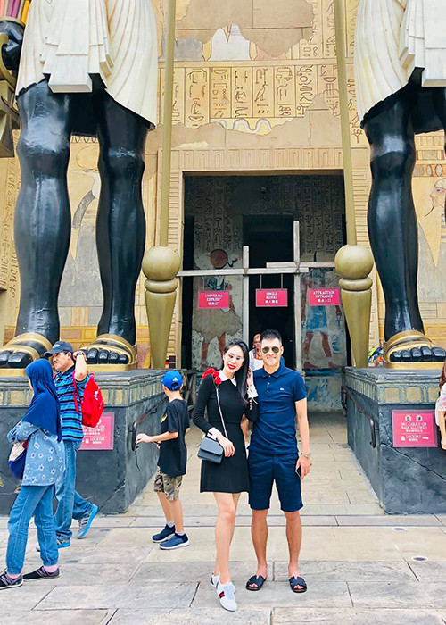 Mọi năm, vào tháng 1, vợ chồng Công Vinh thường đi chơi để kỷ niệm ngày yêu nhau và ngày cưới.