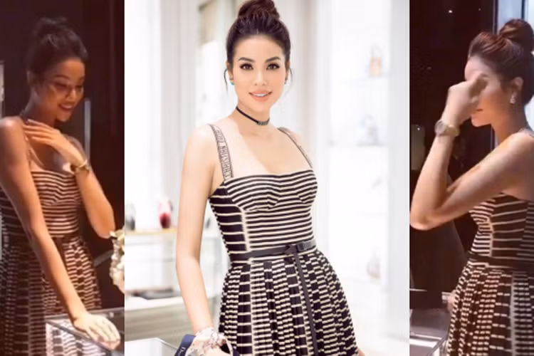 Cùng với tin đồn mang thai, Phạm Hương còn bị nghi sang Mỹ để sinh con. Ảnh: Thế giới trẻ