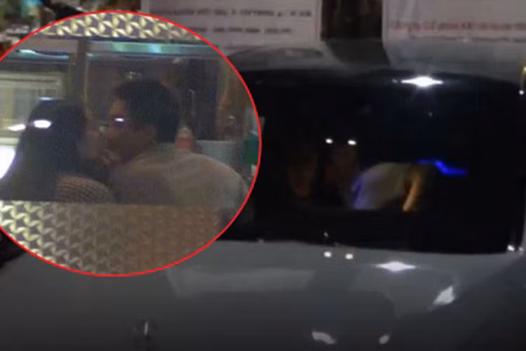 Cường Đô la từng bị bắt gặp chủ động khóa môi Hạ Vi ngay giữa nhà hàng vào năm 2015. Ảnh: Ngôi sao