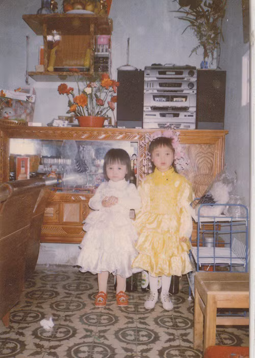 Hình ảnh Đàm Thu Trang đáng yêu hồi 4 tuổi khiến nhiều fan thích thú.