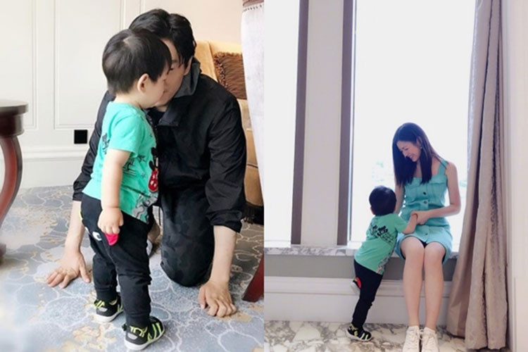 Lên 3 tuổi, con trai của "Tiểu Long Nữ" và "Dương Quá" đã lớn phổng phao.