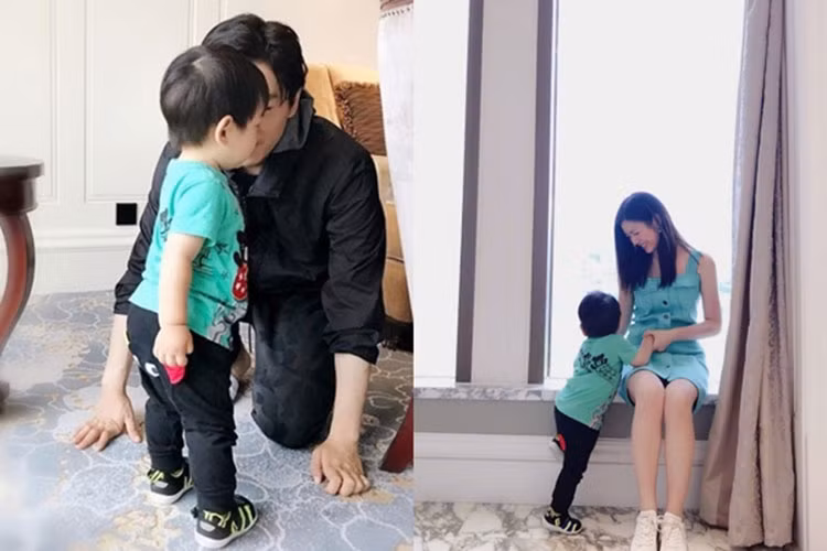 Lên 3 tuổi, con trai của "Tiểu Long Nữ" và "Dương Quá" đã lớn phổng phao.