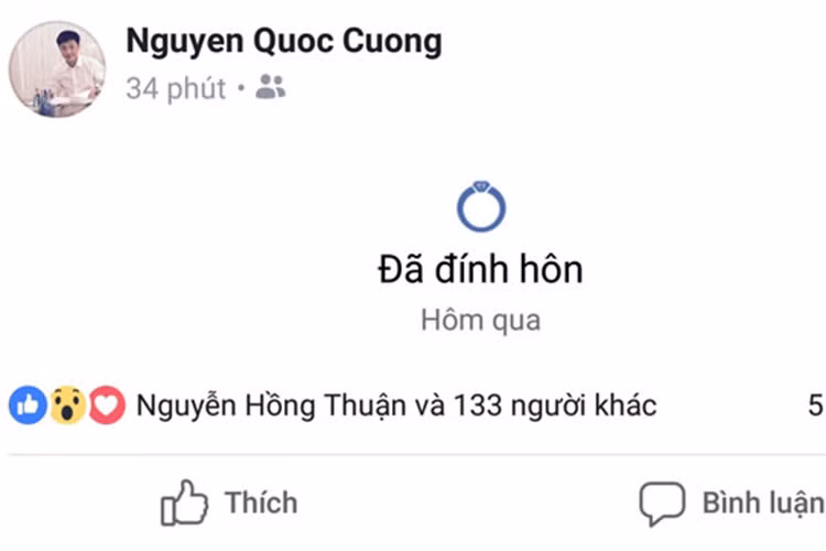Đầu tiên là việc Cường Đô la cập nhật trạng thái đã đính hôn với Đàm Thu Trang chỉ sau 2 tháng để lộ bằng chứng hẹn hò.