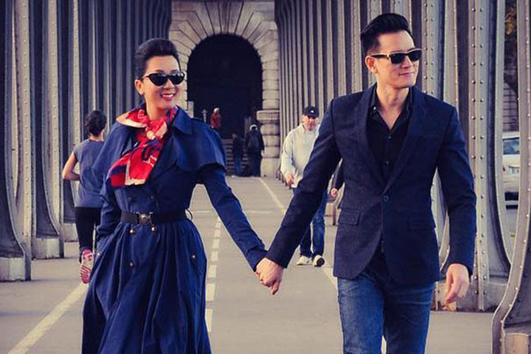 Trước khi đến với Kỳ Duyên, Duy Hân qua một lần đò. Được biết, anh rất thân với hai con gái của Kỳ Duyên. Ảnh: FBNV