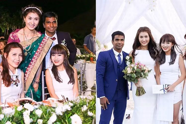 Theo thông tin, chồng của Nguyệt Ánh là một giáo viên yoga. Ảnh: Yan