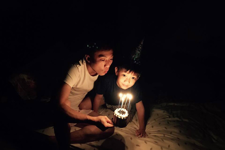 Cường Đô la luôn đón sinh nhật đơn giản cùng cậu con trai yêu quý của mình.