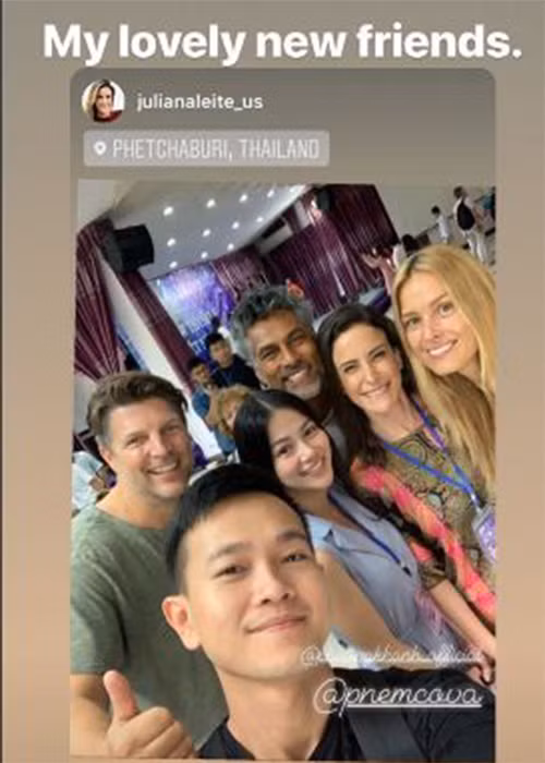 Phương Khánh hiện có chuyến công tác ở Thái Lan.