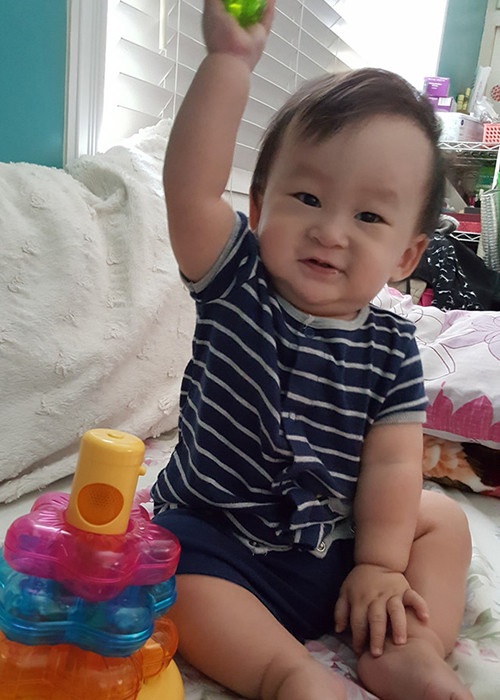 Con trai đầu lòng của Xuân Mai chào đời vào năm 2016. Ảnh: Zing