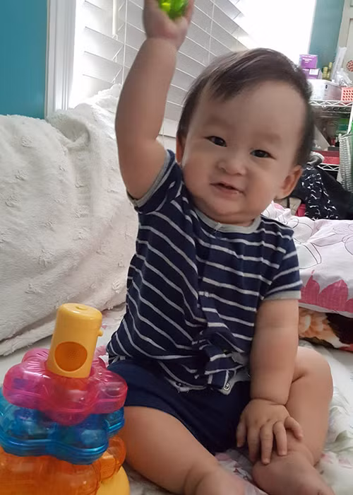 Con trai đầu lòng của Xuân Mai chào đời vào năm 2016. Ảnh: Zing