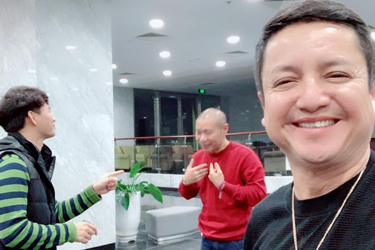 Nghệ sĩ Chí Trung đã tham gia tập luyện Táo quân.