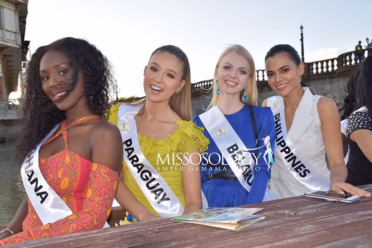 Gabriela tự tin đọ sắc cùng 2 đối thủ mạnh: đại diện Belarus và Philippines.