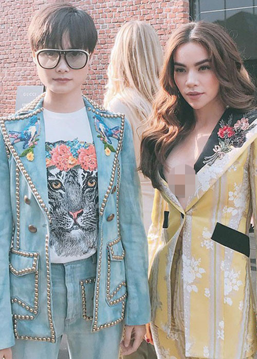 Hà Hồ khoe vòng một căng đầy với mẫu vest đến thương hiệu nổi tiếng. Ảnh: Zing