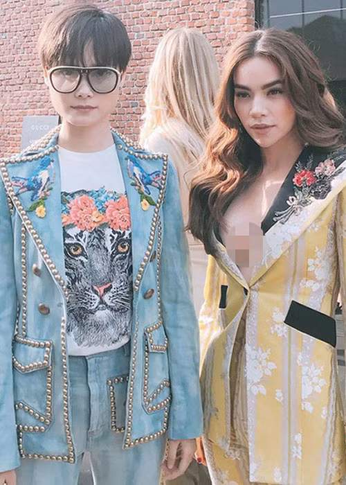 Hà Hồ khoe vòng một căng đầy với mẫu vest đến thương hiệu nổi tiếng. Ảnh: Zing