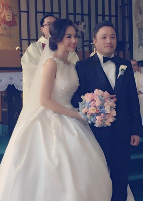 Năm 2016, Victor Vũ và Đinh Ngọc Diệp làm đám cưới sau một thời gian hẹn hò. Ảnh: Eva