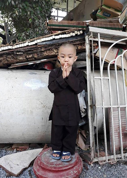 Bé Pháp Tâm được xem là "thủ lĩnh" của nhóm Bồng Lai. Ảnh: Fanpage