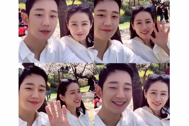 Son Ye Jin và Jung Hae In tương tác ăn ý trong bộ phim "Chị đẹp mua cơm ngon cho tôi" và khá thân thiết ngoài đời. Ảnh: Allkpop