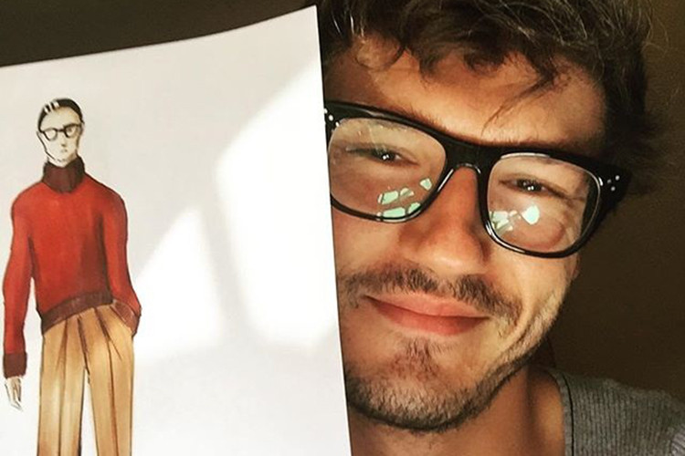 Nam vũ công người Tây Ban Nha được khen ngợi là một người vẽ diễn họa thời trang có tài. Ảnh: Instagram