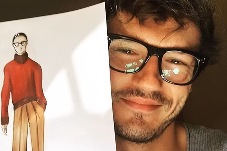 Nam vũ công người Tây Ban Nha được khen ngợi là một người vẽ diễn họa thời trang có tài. Ảnh: Instagram